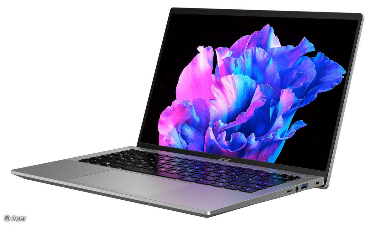 Das Acer Swift Go 14 ist voll auf Portabilität ausgerichtet.