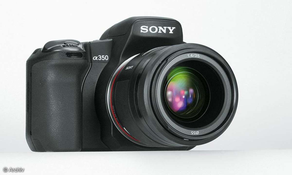 Sony Alpha 350 Vorderseite