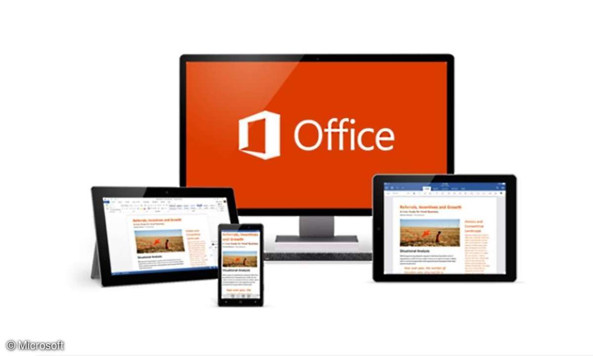 Office 2016 auf verschiedenen Geräten