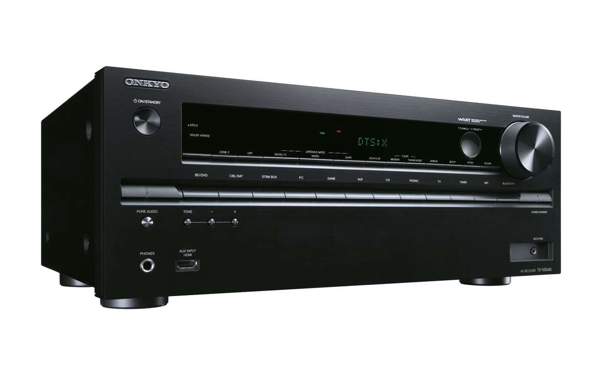 Onkyo TX-NR646 im Test: Vorderseite